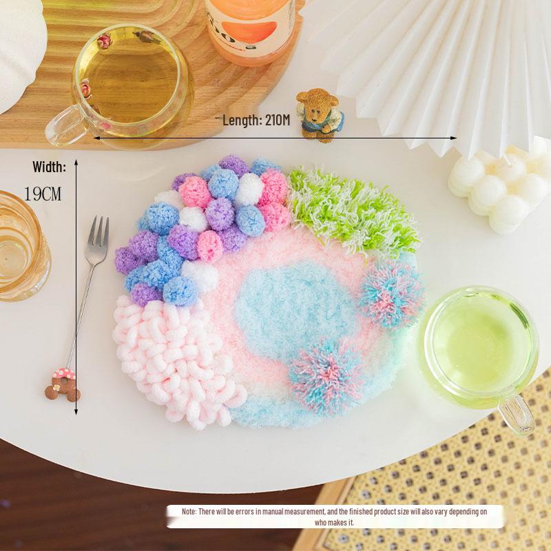 Moss Coaster Rug Kit: Beginner-Friendly Mori Style Doormat Gift Set