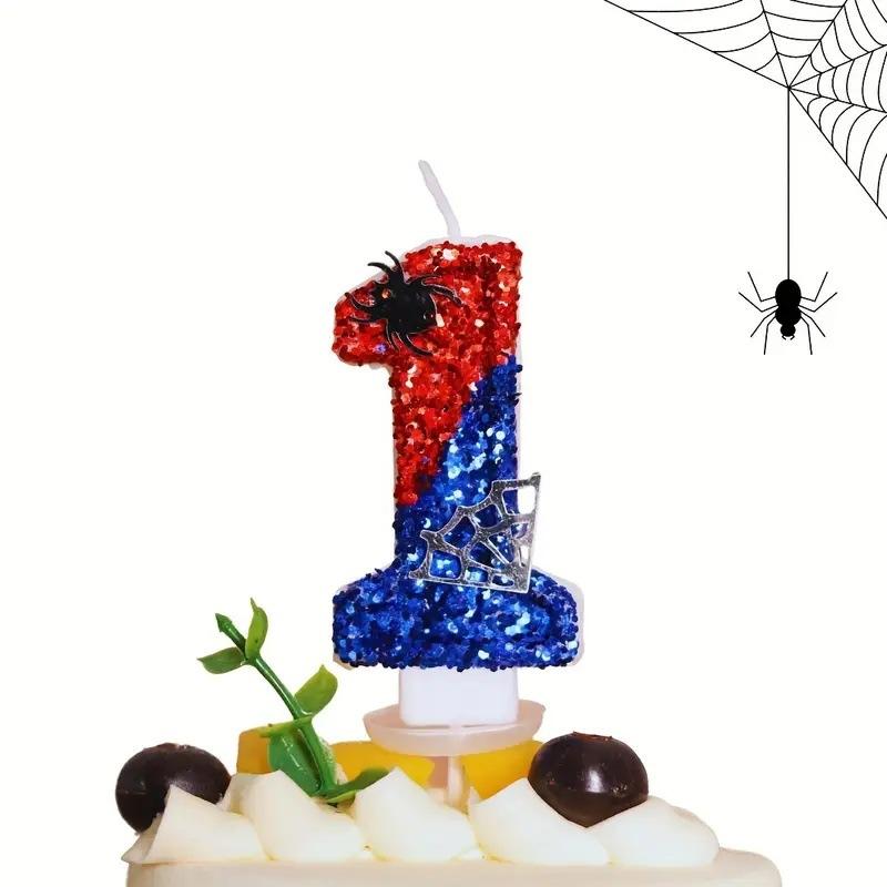 Number Candle 0-9 Birthday Cake Candle Glitter Design for Baking Decoration Party Supplies with Candle Holder Suitable for Children and Adults