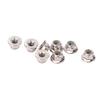 8PCS Metal M4 Wheel Lock Nut Flange Nylon Lock Nuts for   Typhon 1Celsius10 RC Car Parts
