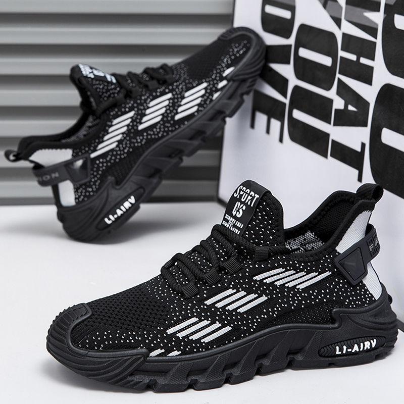 Breathable Lace Up Leisure Vulcanize Shoes for Men Running Mesh Spring Autumn Sports Sneakers Man Walking Summer Tennis Sale On