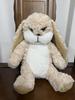 35cm Cute Angry Rabbit Plush Toy Soft Long Eared Stuffed Animal Doll Kids Birthday Gift Room Decor
