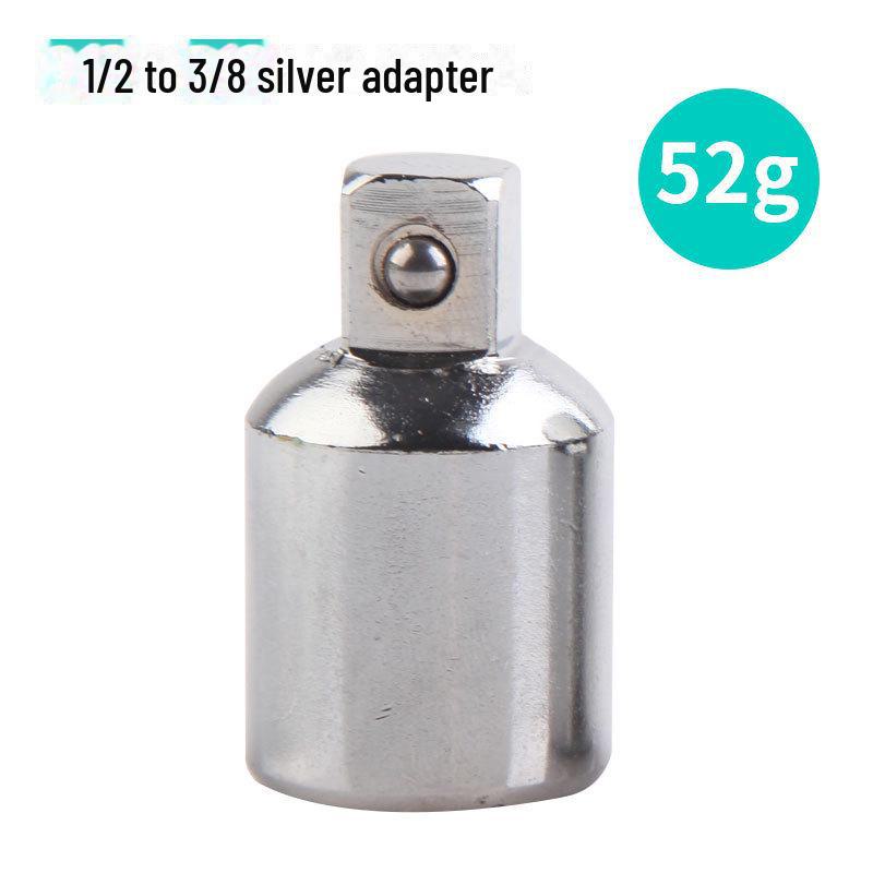 3-in-1 Ratchet Wrench Socket Adapter: 1/2 To 3/8 To 1/4 Conversion Head