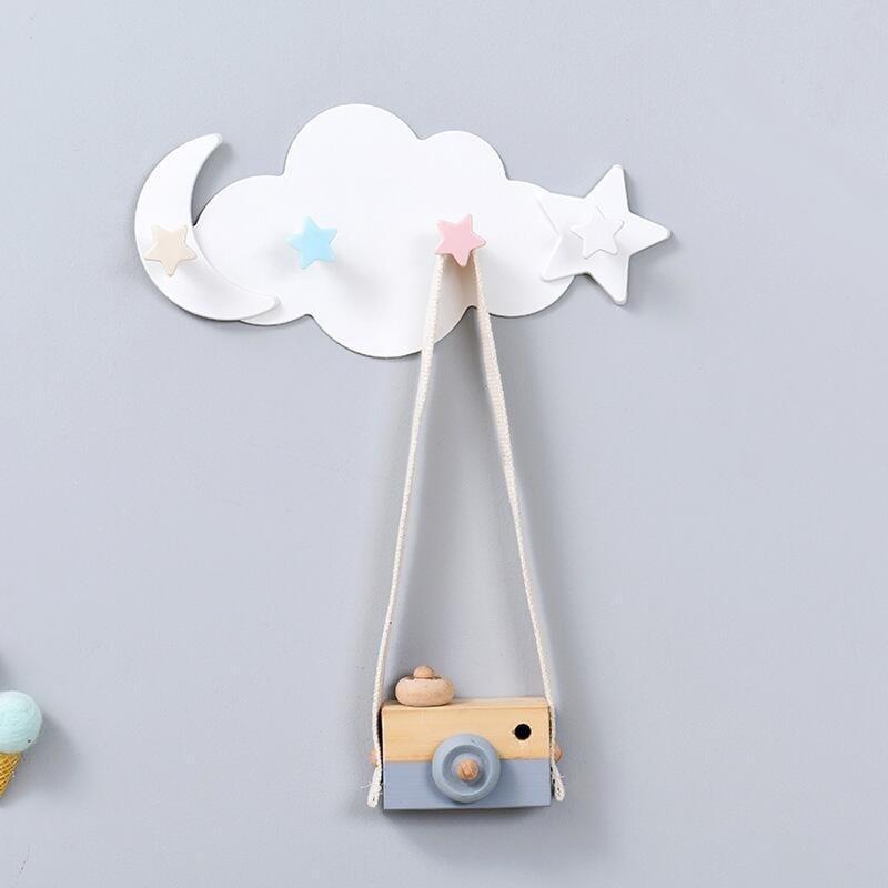 1pcs Bathroom No Punch Creative Hook Sticky Wall Hanging Sticky Hook Door Back Hook 4 Hooks Multifunctional Self Adhesive Hook