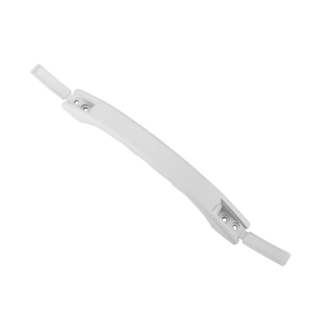 Polypropylene Door Entry Handle White Curved Support Handle Universal Handle with Cap  Trailer