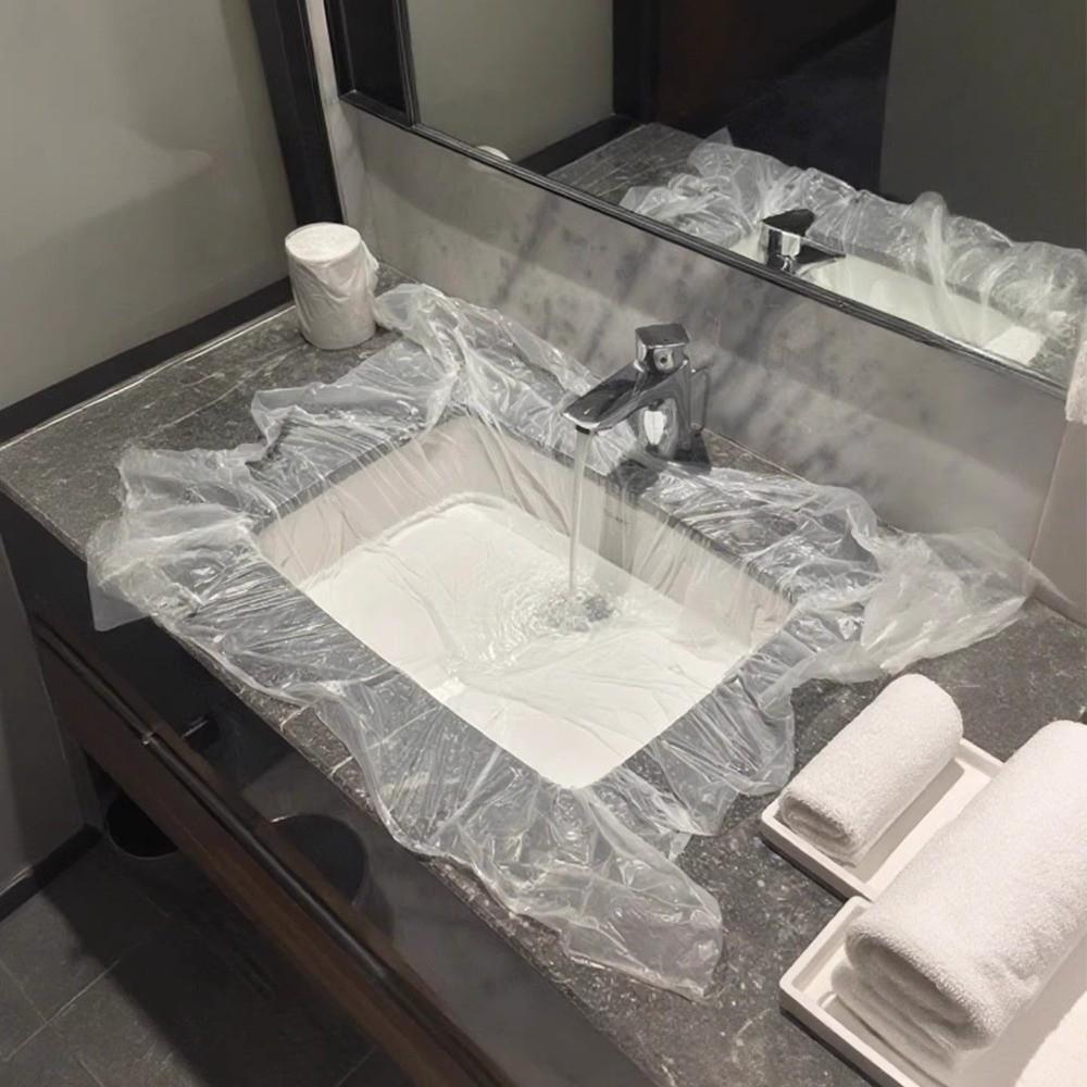 5pcs/set Disposable Isolation Film Anti-Dirt Anti-Fouling Cover  Hotel Travel Washing Use