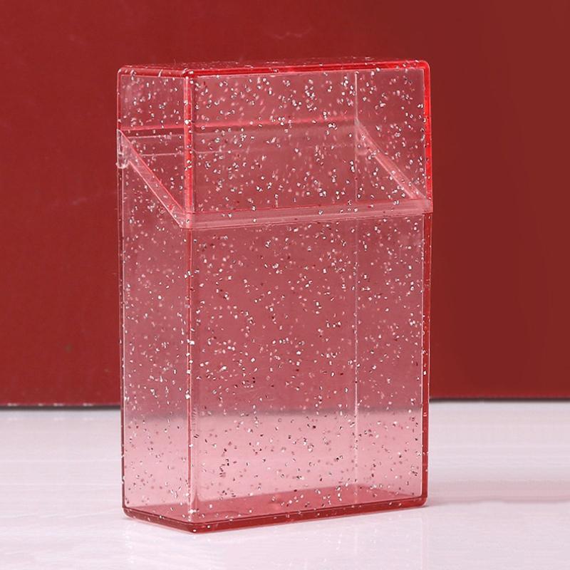 Large Capacity Portable Plastic Small Size Storage Box Idol Photo Card Holder Moisture-proof Sealed Flip Lid Classified Boxes