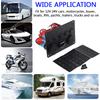 Boat Switch Panel Car Switch Panel Waterproof Digital Voltmeter Dual USB Port 12V Outlet Combination Marine LED Rocker 5 Gang