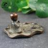 Pure Copper Buddha Monk Home Decorations Living Room Decor Crafts Accessories Antique Brass Incense Burner Desktop Ornaments