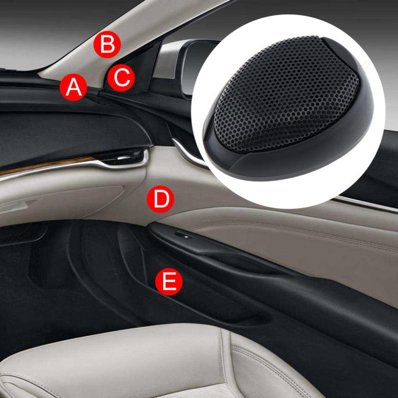 2pcs Universal 1000W TW-106 High Efficiency Mini Dome Tweeter Speakers for Car Audio System