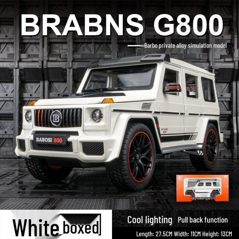 

CZ18102 Mercedes-Benz Brabus G800 Большая модель внедорожника. белый