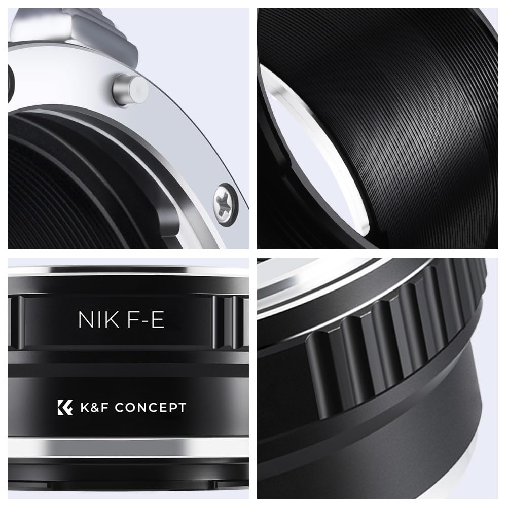 CONCEPT Mount Adapter for AI and Sony Lenses for NEX Cameras Infinity Focusing K&F Nikon, F-Mount Lenses, Lenses, E-Mount (NIK-NEX A6700, a7CII,