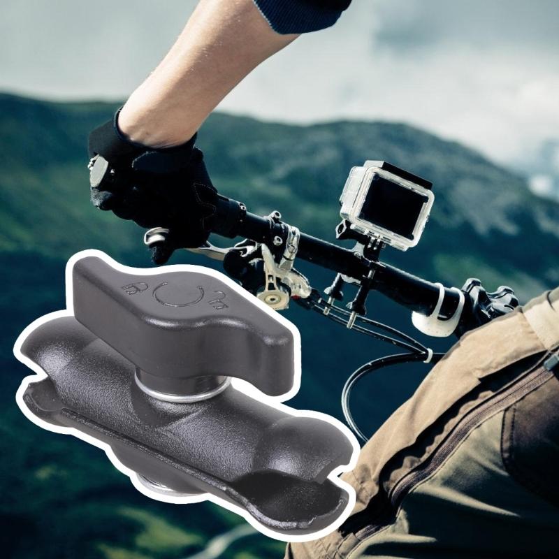Heavy Duty 17mm Double Socket Extension Arm Adapter Suitable For Action Cameras Bicycles Motorcycle Navigation Brackets