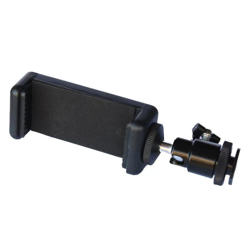 360° Drehbarer Handyhalter: Verstellbarer Stativclip für Live-Streaming, passend für horizontale und vertikale Positionen.