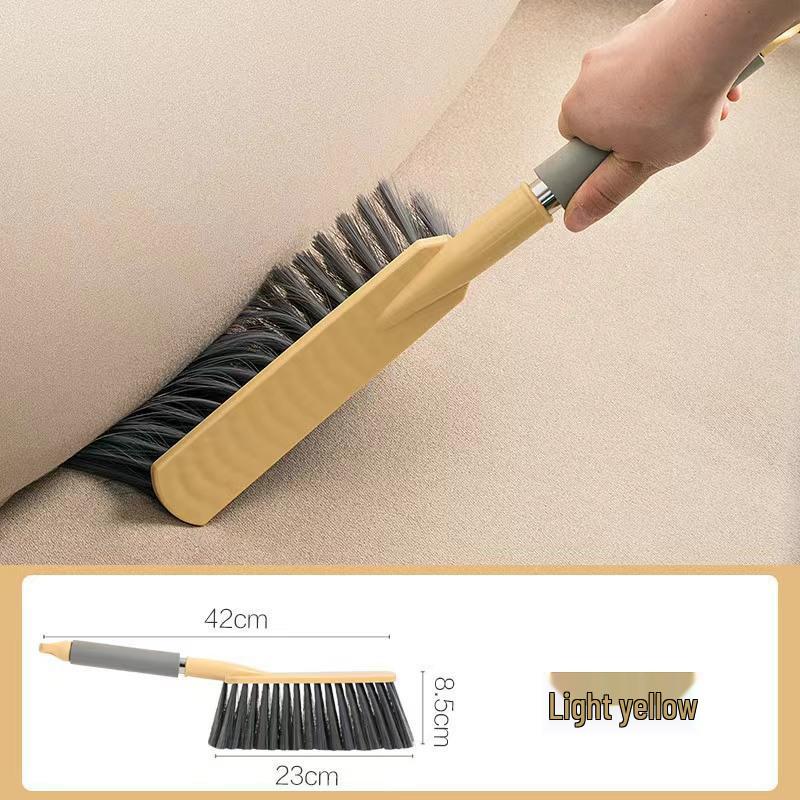 Soft Bristle Bed and Sofa Dust Brush - Long Handle Cleaner for Carpets
