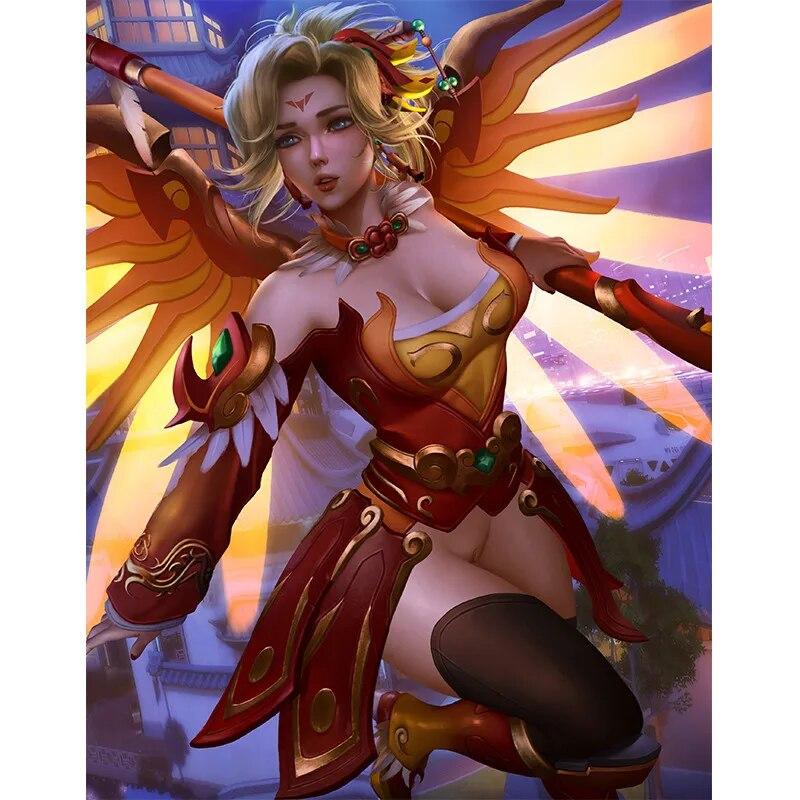 Imprimare joc aur planetă vampir Nud Sexy Girl Art Postere Perete Artă Pânză Pictură pentru sufragerie Home Decor Picture