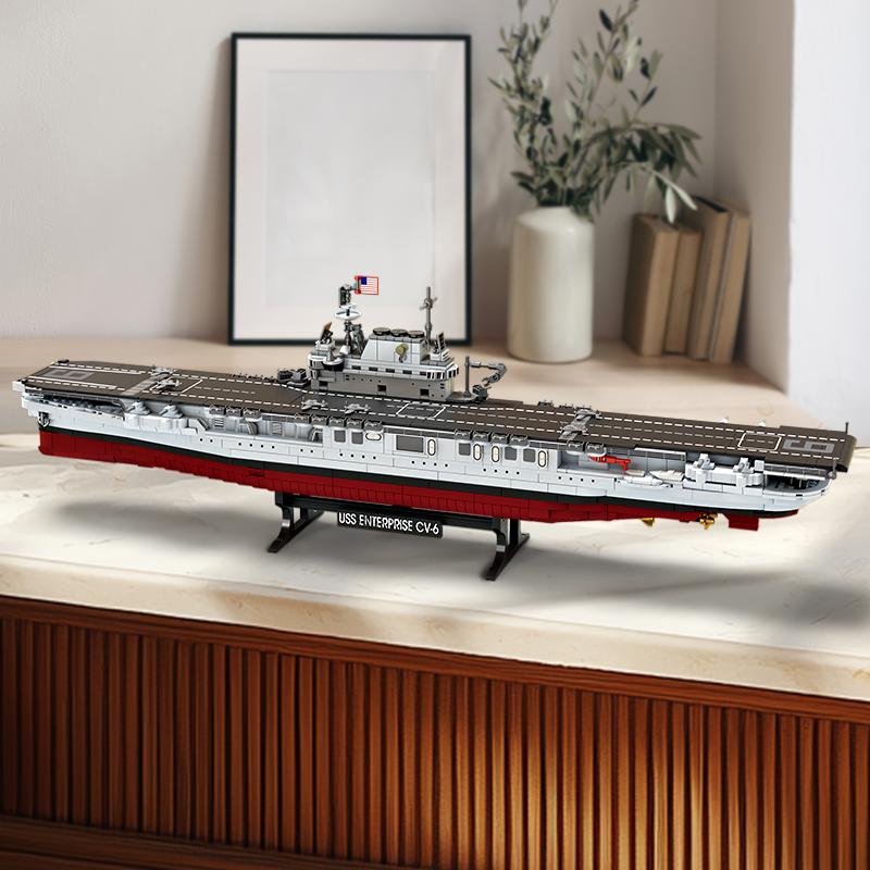FC4206 Militär Slagskeppsserie Missouri Slagskepp Kryssare Modell Byggklossar Bismarck Kryssare Båt Klossar Leksaker Barnpresenter