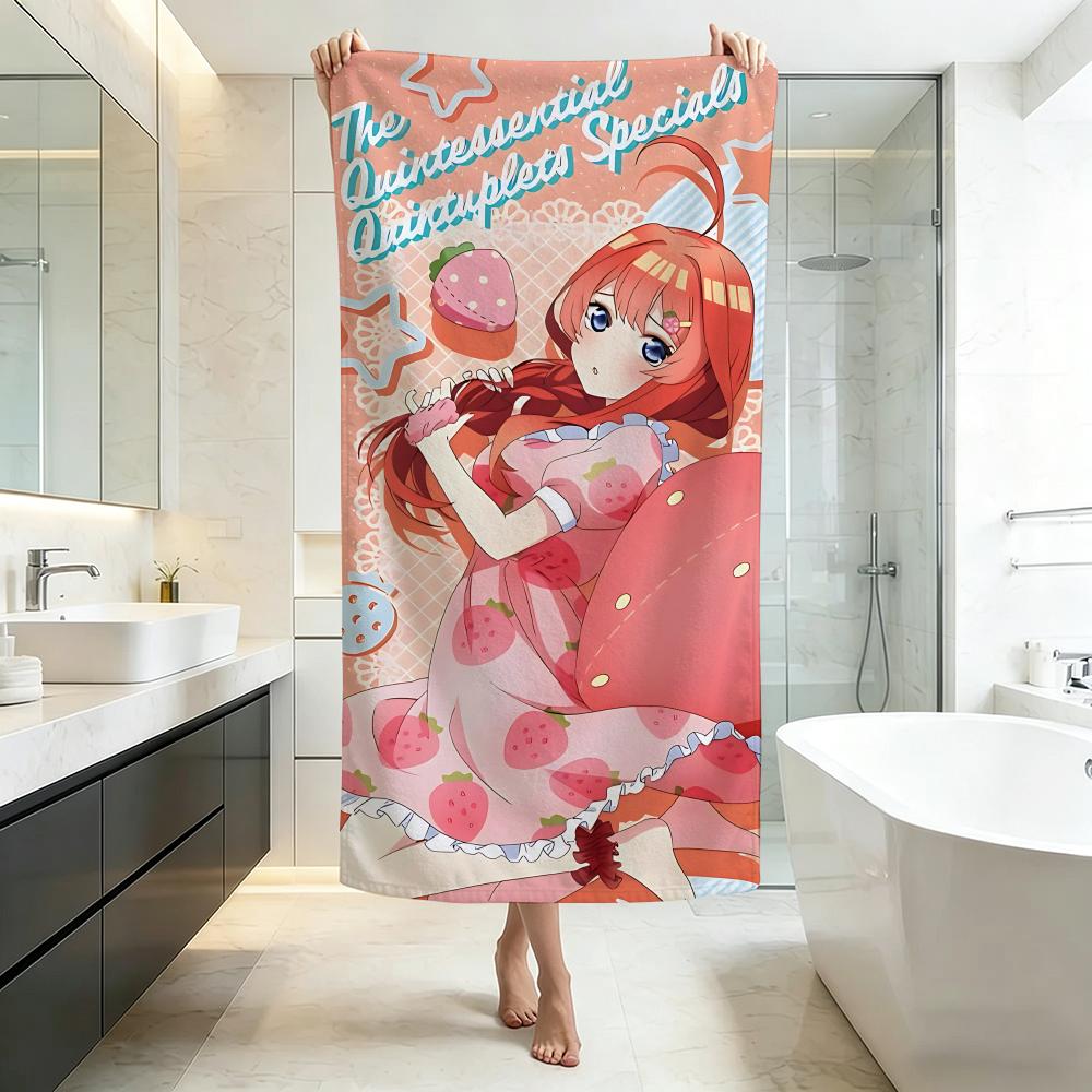 Cute-The Quintessential QuintupletsS Towel Five-Star Hotel Quality Eco-Friendly Ultra Soft Thick Towels & Beach Towels