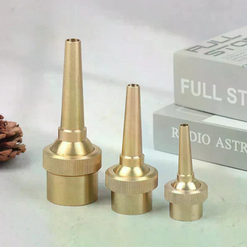 1Pcs 1/2" 3/4" 1" Female Thread Copper Straight Jet Fountain Nozzle Adjustable Water Fountain Garden Park Radial Water Column