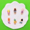 6Pcs Swimming Boys Girls Sports Resin Shoes/bags/cups  Ornaments DIY Funny Bracelet Decoration Charms Fit Birthday Present