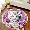 1Pc Tiger theme Circular Print Rug - home decoration Carpet For Living Room Bedroom Flooring Computer Chair Area Rug