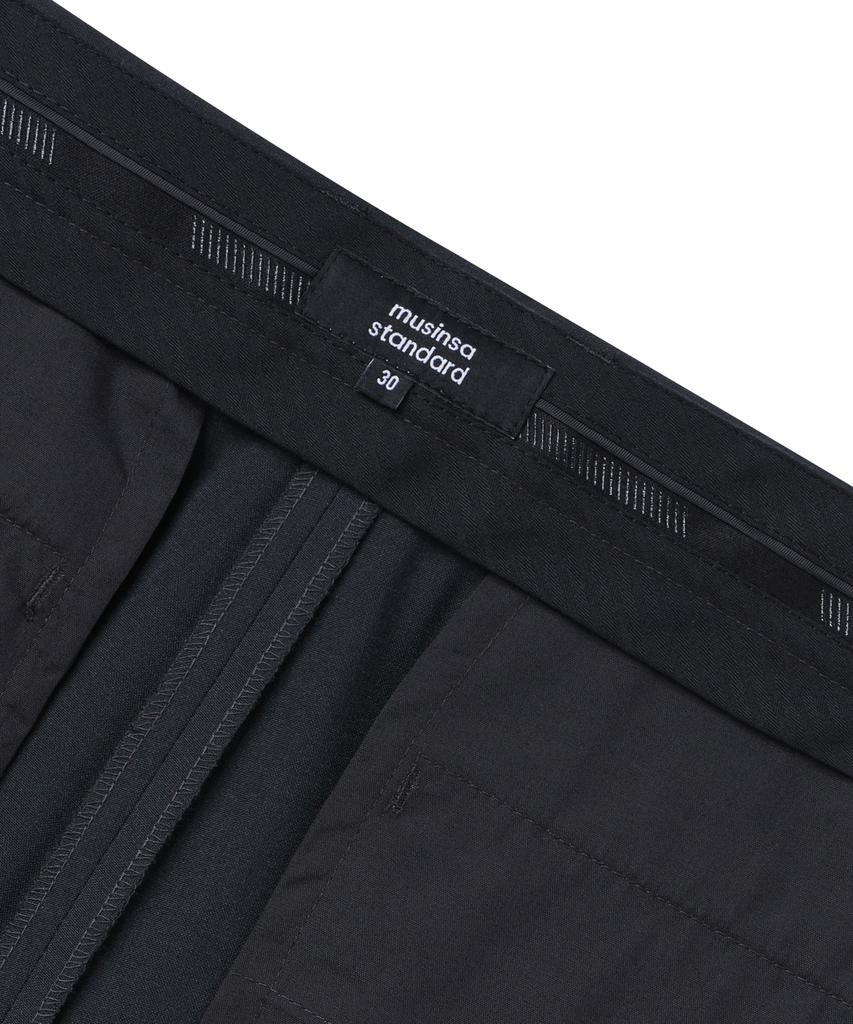 MUSINSA STANDARD Lightweight Three-Puck Semi-Balloon Slacks [Gray]