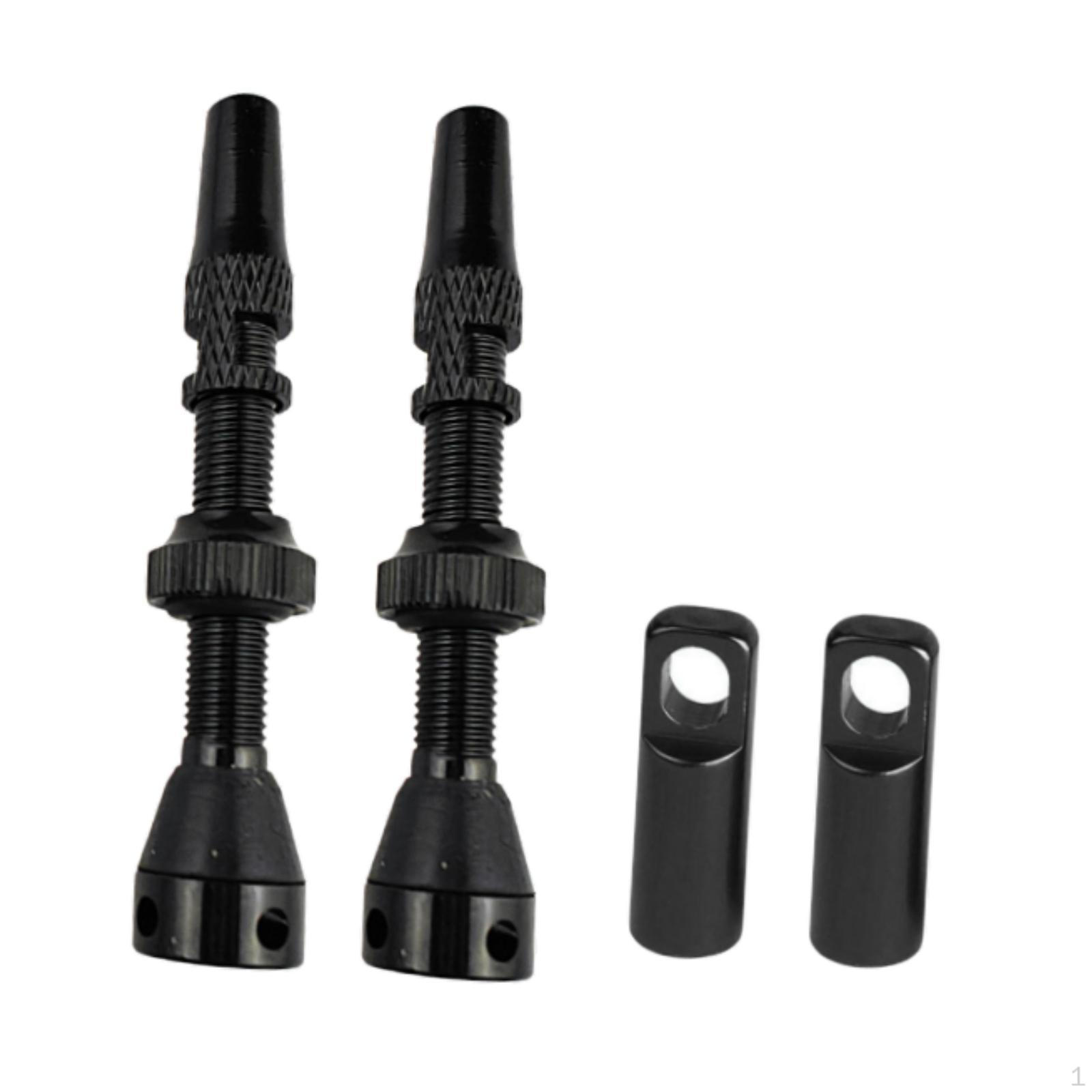 

2 шт. шток клапана Presta велосипед бескамерный легкий велосипедные аксессуары алюминий 44mm