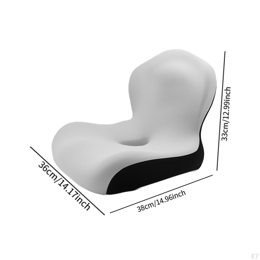 Memory Foam Seat Cushion Office Chair Pad Lower Back Support for Gaming Chairs