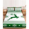 Christmas-Themed Pattern Mattress Three-Piece Digital Printing Mattress Bedding Set Adult Children