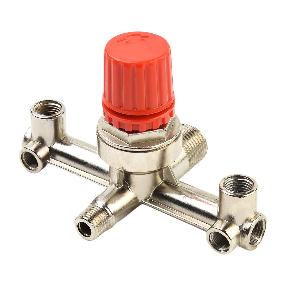 Double Outlet Tube Air Compressor Switch-Pressure Regulator Valve Fitting-Part