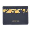 Versace Barocco La Medusa Logo Leather Card Holder Men Accessories Black Gold 1013363-1A10403-5B00V