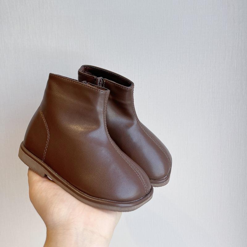 Autumn and Winter Classmate Little Girl Princess Style Short Boots Soft-soled Baby Martin Boots