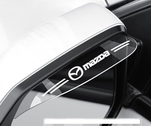 Mazda Side Mirror Rain and Snow Protection Sticker Visor Shield Easy Installation Transparent Durable (Mazda) [Parallel Import]