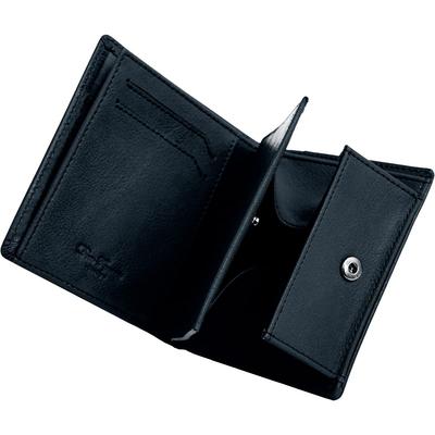 Dom Teporna Bifold Weiche Italienische Mehrfach-Marineblaue Herren Geldbörse, Smart, Leder, Fächer, Kompakt, Schlank, Business,