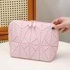 Travel Cosmetic Bag Fold-down Makeup Bag Waterproof Toiletry Organizer Storage Bag with Compartments for Skincare Makeup Tools And Toiletries