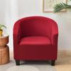 Solid Color Tub Chair Cover Spandex Club Armchair Slipcovers for Living Room Elastic Single Sofa Covers Home Bar Counter Hotel