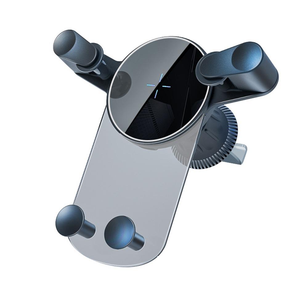 

Швидка зарядка Автомобільний тримач для мобільного телефону Кронштейн Вентиляційний отвір на панелі приладів Кріплення для телефону для телефонів 4,7-7 дюймів чорний