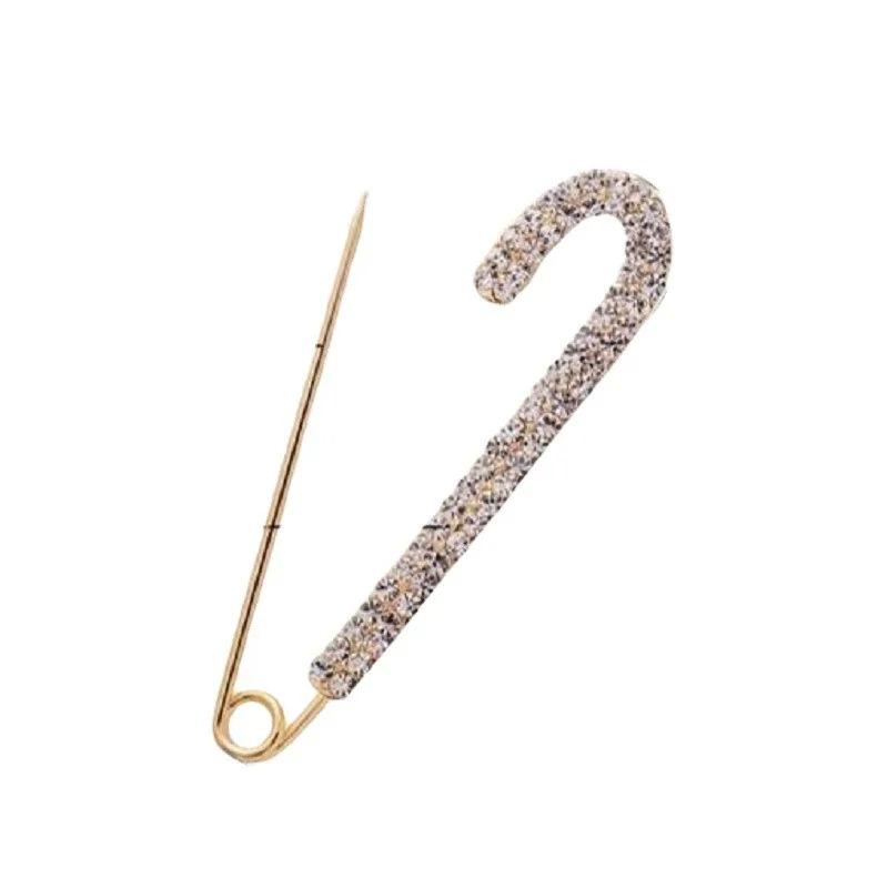 Personality Brooch Slim Waist for Women Pant Waist Reduction Full Zircon Pin Fixed Clothing Adornment Accessory Anti-emptied
