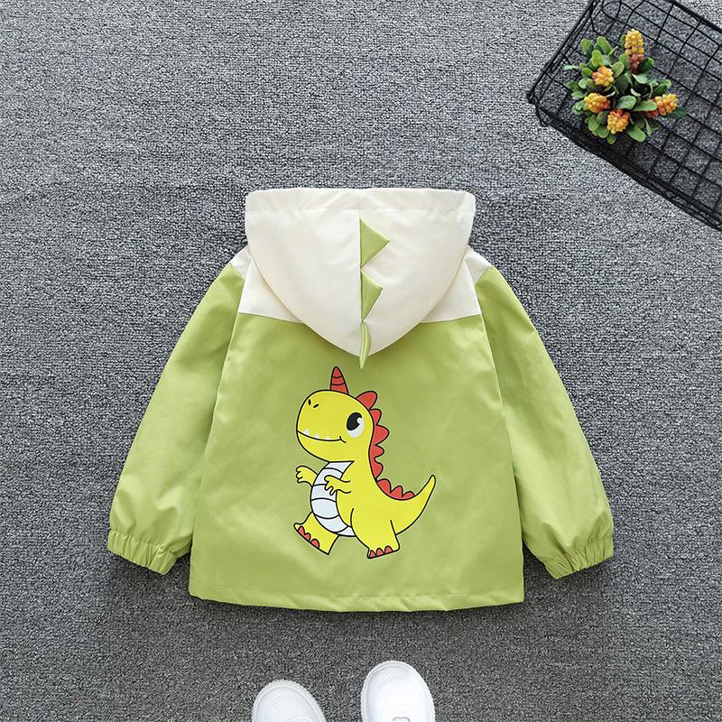 Loose Casual Hooded Rushing Coat Boys and Girls Jacket Spring Ball Thin Section of The Middle and Large Children Jacket Children's Outside