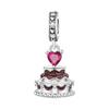 Copper Chocolate Love Cake Pendant Beads Original Pendants Bracelet Charm Jewelry Party Diy Trendy Gift