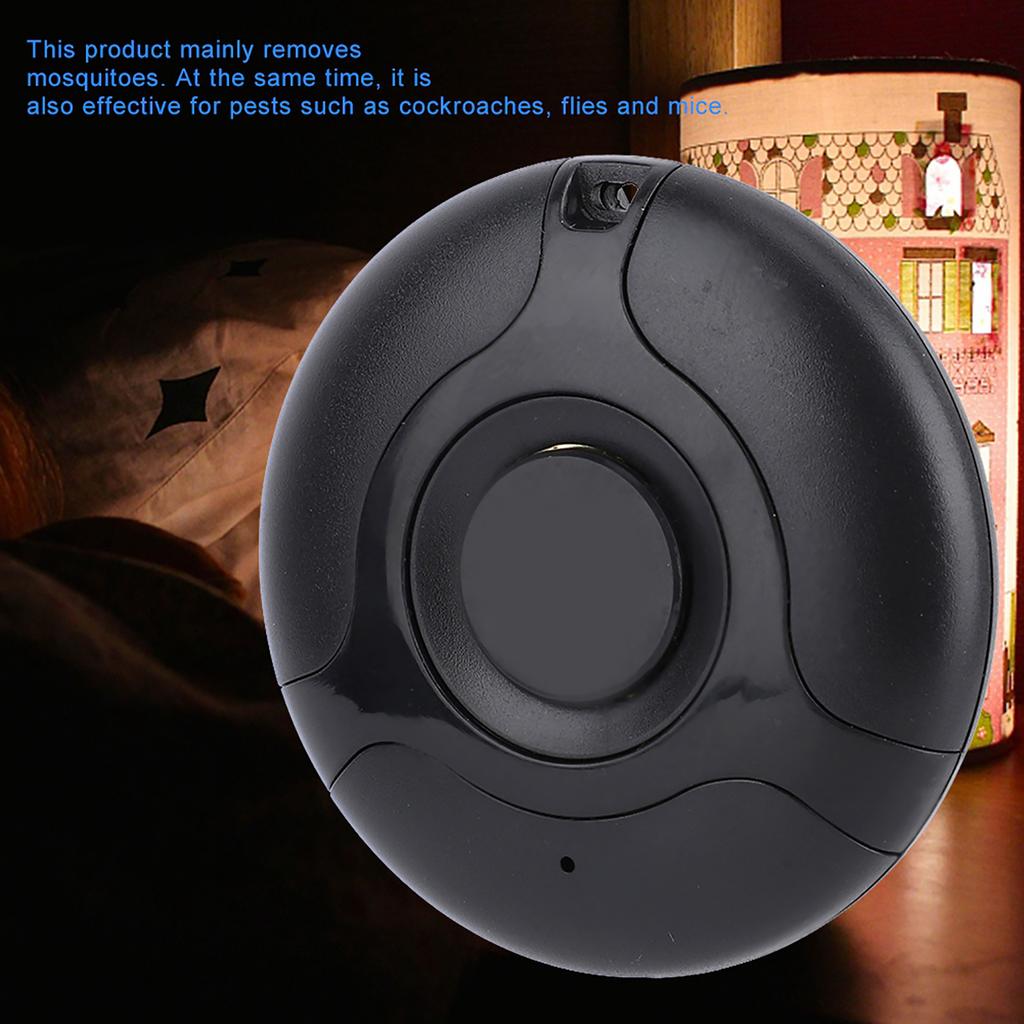New Portable USB Rechargeable Garden Mosquito Repellent Electronic Pest Drive(Black)