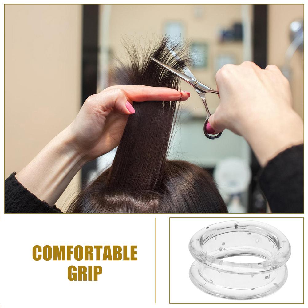 10Pcs Scissors Silicone Ring Finger Protector Inserts for Hair Shears Grooming Tools Ergonomic Grip Reducing Fatigue Barber