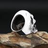 Gothic Punk Stainless Steel Skull Rings for Men Women Heavy Metal Motorcycle Biker Jewelry Halloween Party Jewelry Accessories