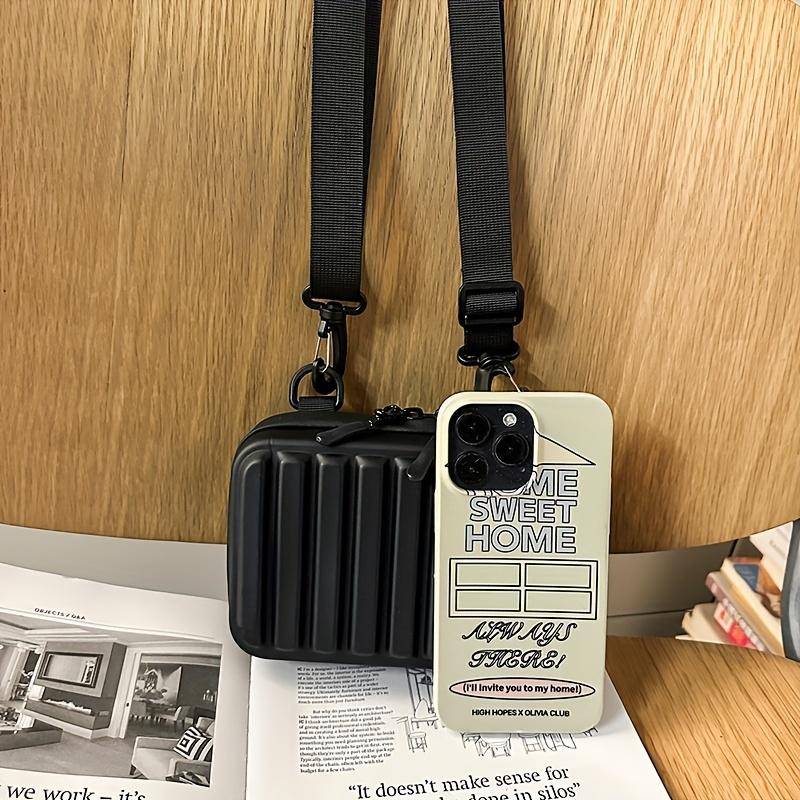 Fashion Box Bag, Mini Shoulder Crossbody Bag, Square Shoulder Bag with Adjustable Strap, Perfect for Mobile Phone, Power Bank, and Daily Essentials