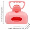 Solid Plastic Body Dog Poop Pick Up Tool Handbag Shaped Frame Clip Grip Structure Plastic Poop Grabber Lightweight Build