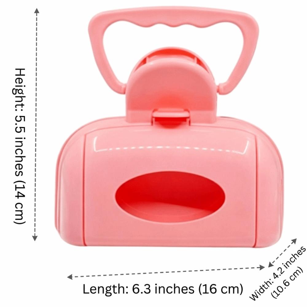Solid Plastic Body Dog Poop Pick Up Tool Handbag Shaped Frame Clip Grip Structure Plastic Poop Grabber Lightweight Build