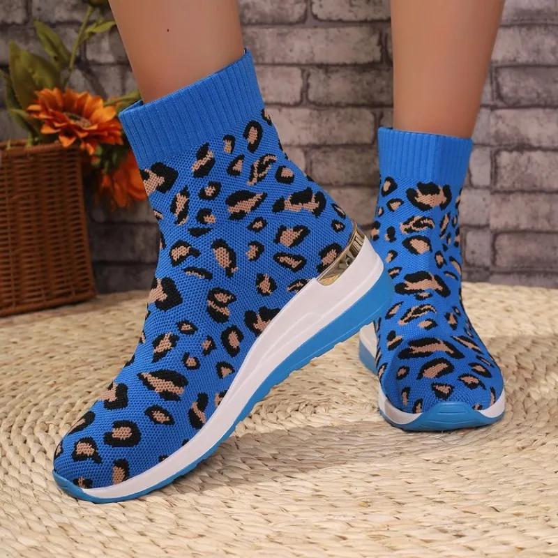 Fashion Fall New 37-44 Plus Size Casual Sneakers Platform Breathable Single Boots Women's Shoes