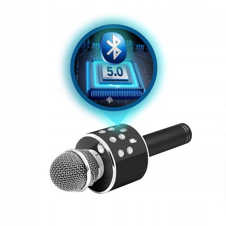 Mikrofon Karaoke Zabawka Dla Dzieci Z Głośnikiem Echo Manta Bluetooth Led