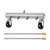 Stainless Steel Pressure Washer Attachment with Extension Rods QuickCoupling Wheels MultiNozzle