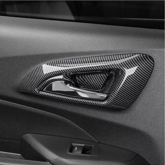 For Chevrolet Trax 2024 2025 Carbon Fiber Inner Door Handle Bowl Cover Trim