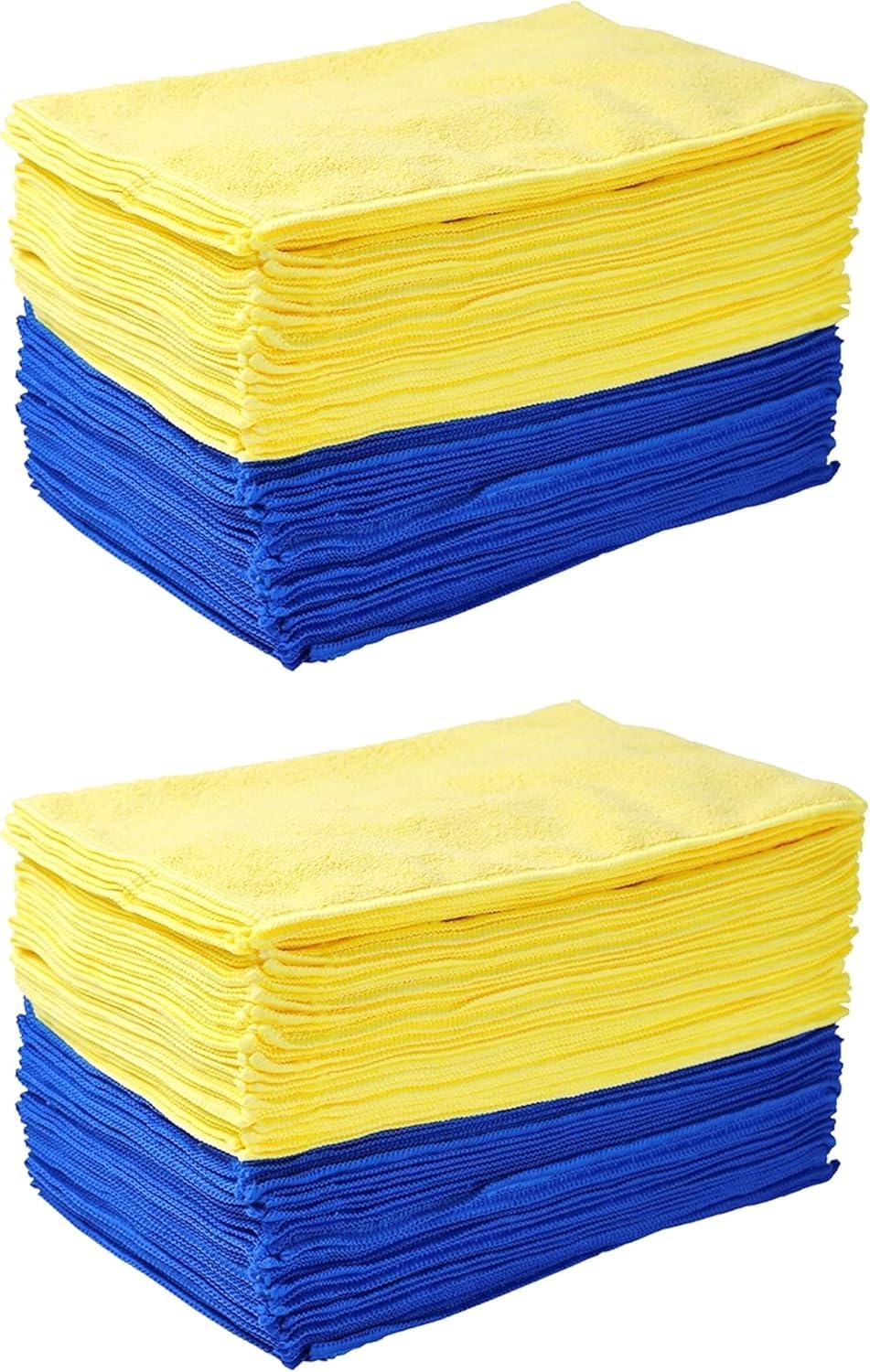 

Strix Design Antibacterial Microfiber Cloths, 80 pieces (40 pieces x 2 sets), Yellow & Blue, Approx. 40 x 30 cm, Ultra-fine Fiber, Absorbent, Quick-Dr